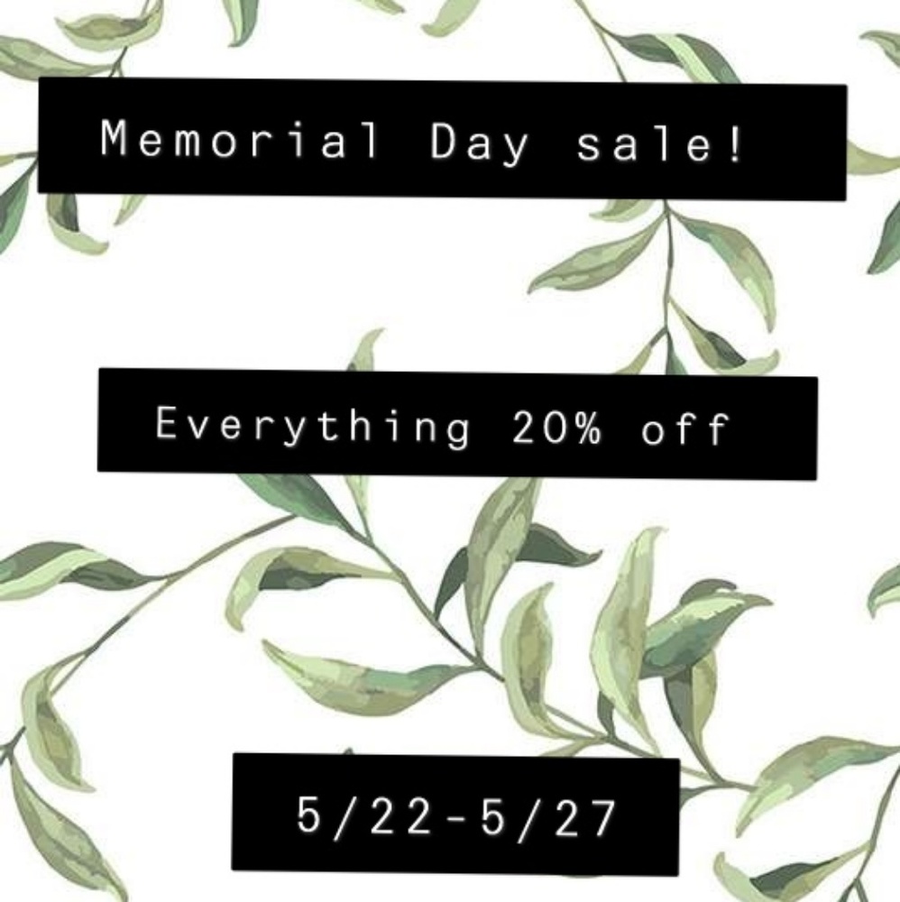 Memorial Day Sale!